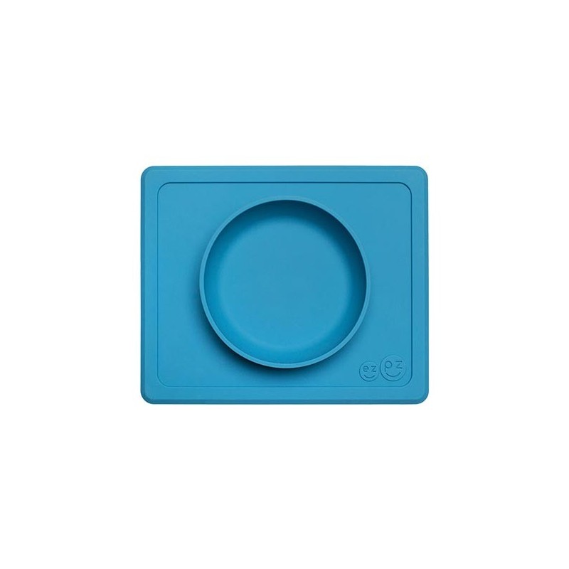TABULEIRO SILICONE COM SUCÇÃO MINI BOWL AZUL