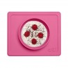 TABULEIRO SILICONE COM SUCÇÃO MINI BOWL ROSA