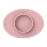TABULEIRO SILICONE COM SUCÇÃO TINY BOWL ROSA NORDIC