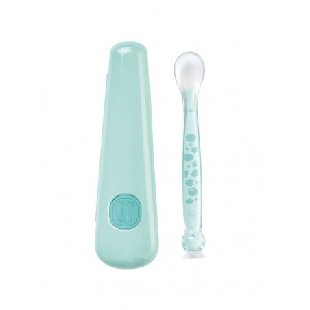 COLHER DE SILICONE SOFT & FUN COM ESTOJO +6m