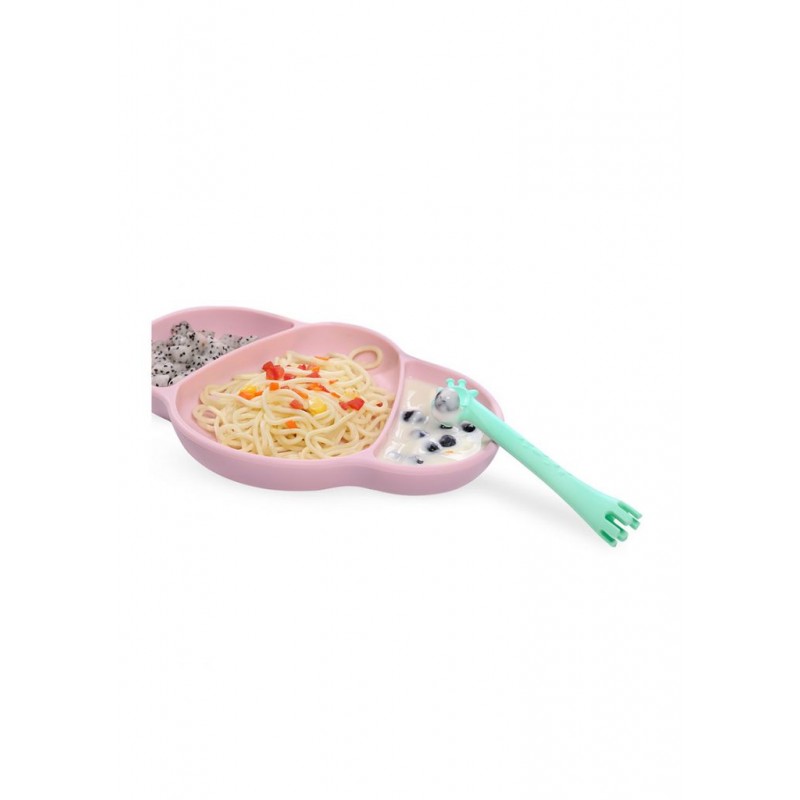 COLHER SILICONE 2 EM 1 GIRAFA AMARELA 4m+