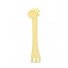 COLHER SILICONE 2 EM 1 GIRAFA AMARELA 4m+