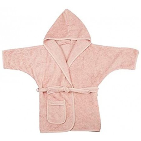 ROUPÃO DE BANHO EM BAMBO ROSA (2 / 4 ANOS)