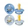 2 CHUPETAS BIBS BABY BLUE/SKY BLUE 0-6M