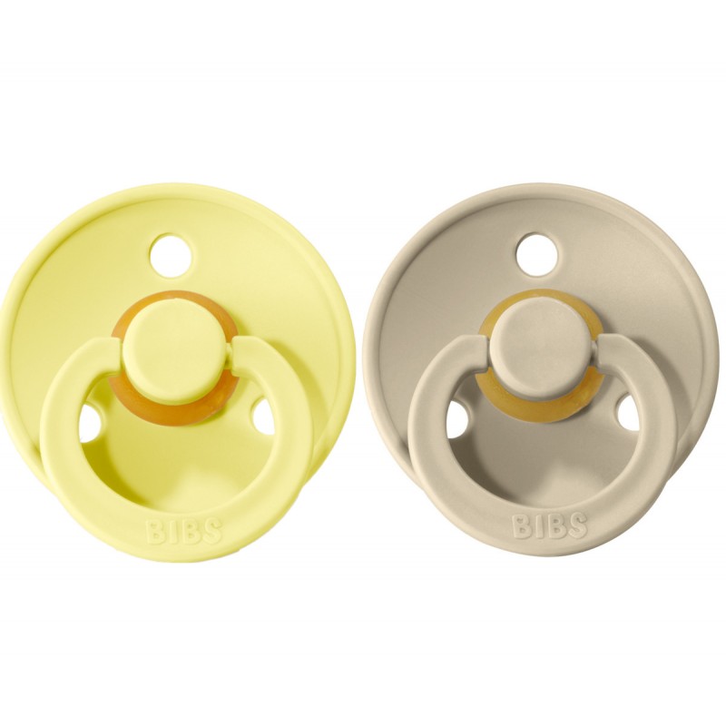 2 CHUPETAS BIBS SUNSHINE/SAND 0-6M