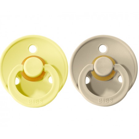 2 CHUPETAS BIBS SUNSHINE/SAND 0-6M