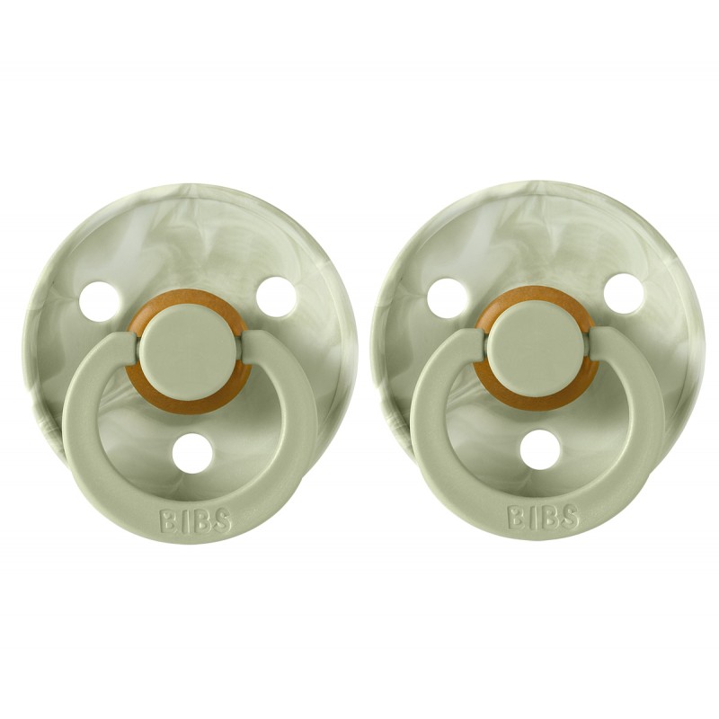 2 CHUPETAS BIBS SAGE IVORY +0M EDIÇÃO ESPECIAL