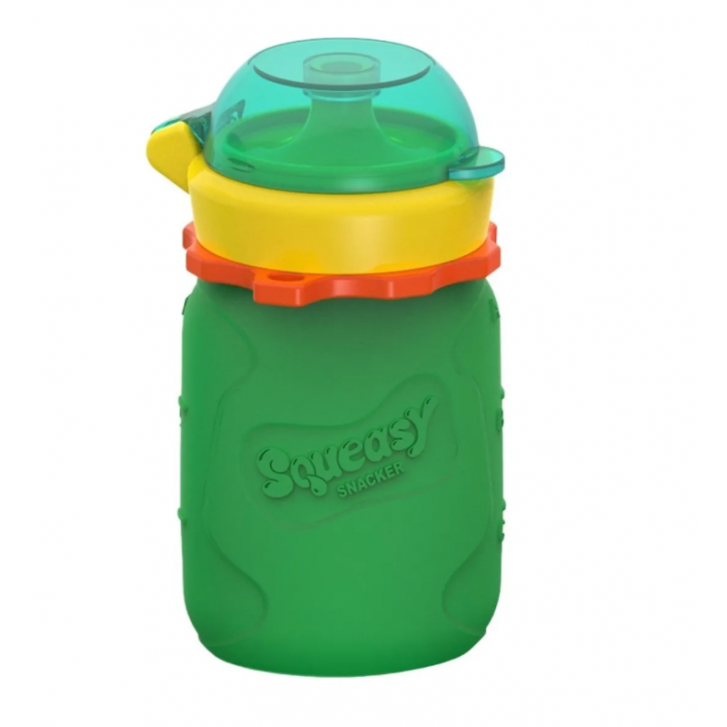 GARRAFA PARA LIQUIDOS E SÓLIDOS SQUEASY 100ML VERDE