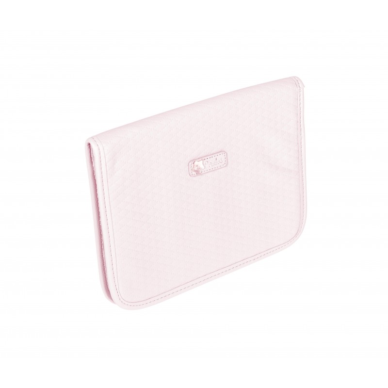 PORTA DOCUMENTOS ECOPELE ROMBOS ROSA
