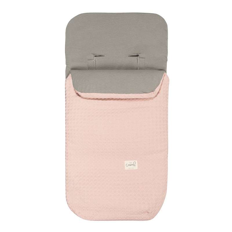 SACO UNIVERSAL PARA CARRINHO DREAM CROCHET ROSA