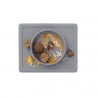TABULEIRO SILICONE COM SUCÇÃO MINI BOWL CINZA GREY
