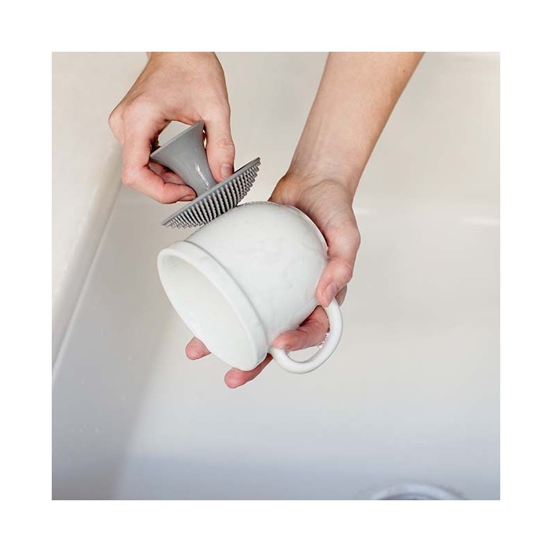 ESCOVILHAO SILICONE CINZA GREY