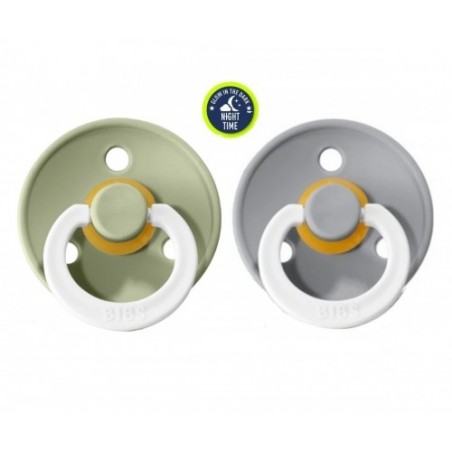 2 CHUPETAS BIBS NOTURNAS SAGE NIGHT/CLOUD NIGHT +18M