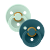 2 CHUPETAS BIBS MINT/FOREST LAKE 6-18M