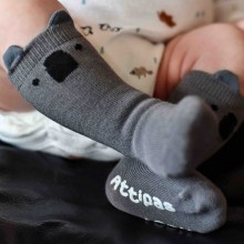 MEIAS ATTIPAS KOALA+PANDA 0-12m (2 PARES)