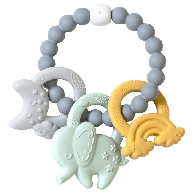 MORDEDOR SILICONE ELE-FUN AZUL 0m+