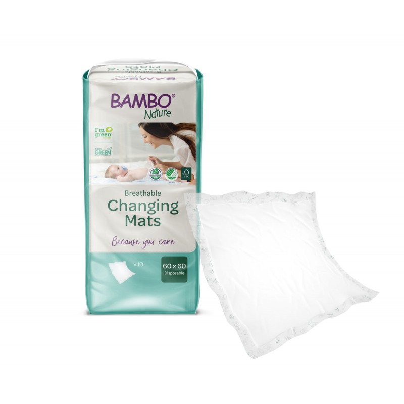 MUDA FRALDAS DESCARTAVEL 10 unid BAMBO NATURE