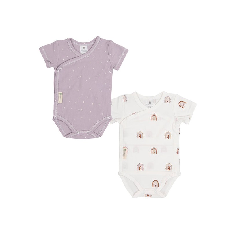 PACK 2 BODY MANGA CURTA TAM 0/1 HAPPY DAYS