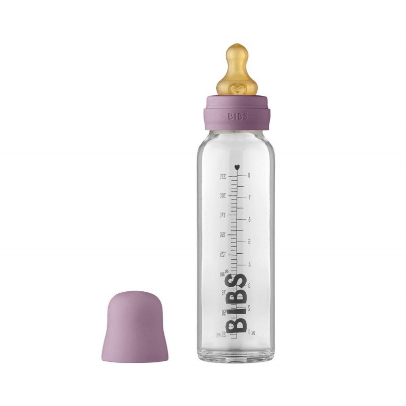BIBERAO VIDRO BIBS 225ml MAUVE