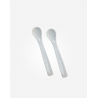 2 COLHERES SILICONE SARO NATURE CINZA +4m