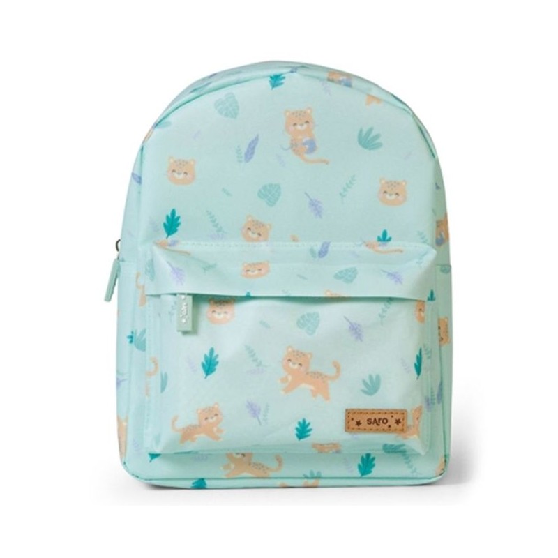 MOCHILA INFANTIL JUNGLE CHEETAS VERDE SARO