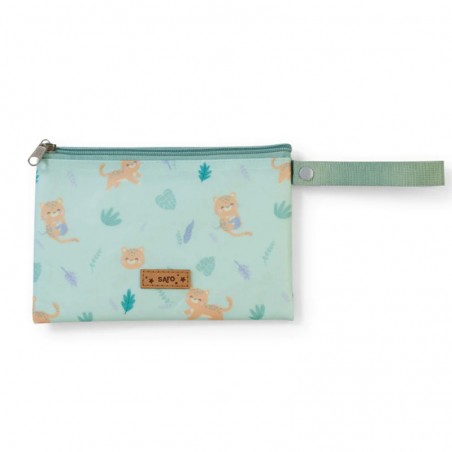 BOLSA DE LANCHE JUNGLE CHEETAS VERDE SARO