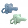 CHUPETA SILICONE AZUL/MENTA 0m+ DR BROWN`S  (2 unidades)