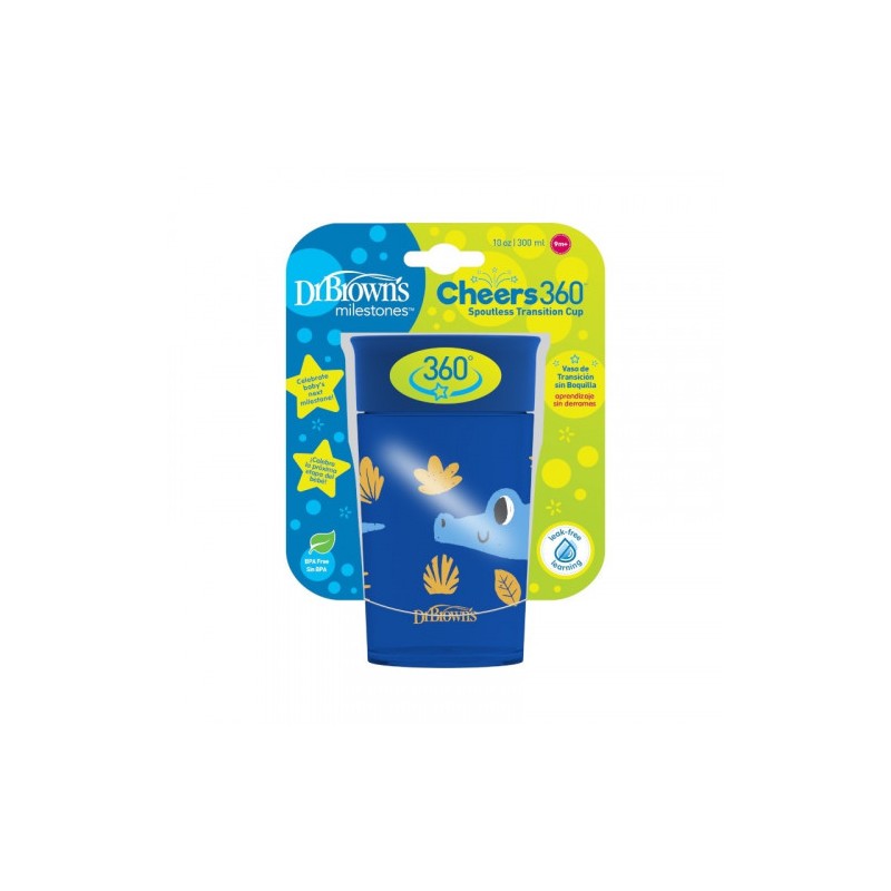 COPO 360 AZUL 300ml SEM ASAS DR BROWN`S +9m