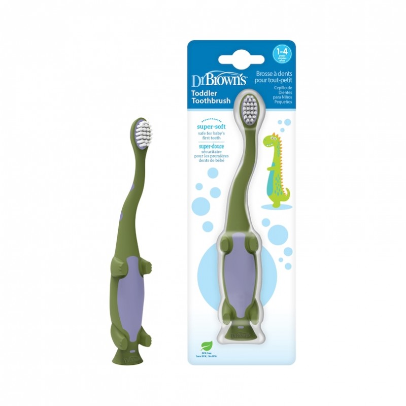 ESCOVA DENTES DINOSAURO 1-4 ANOS DR BROWN`S