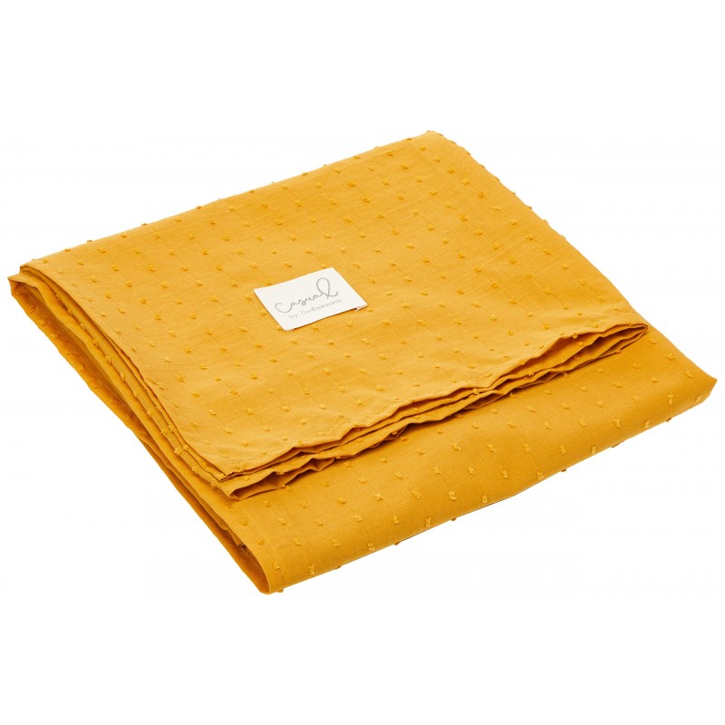 MUSELINA PLUMETI 120X120 OCRE