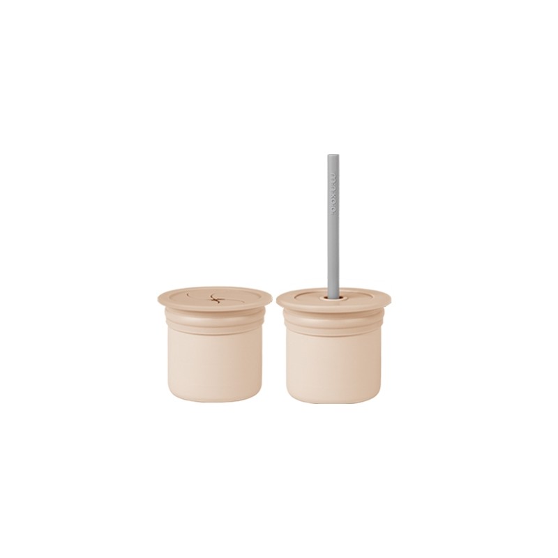 SIP + SNACK BUBLE BEIJE/POWDER GREY MINIKOIO