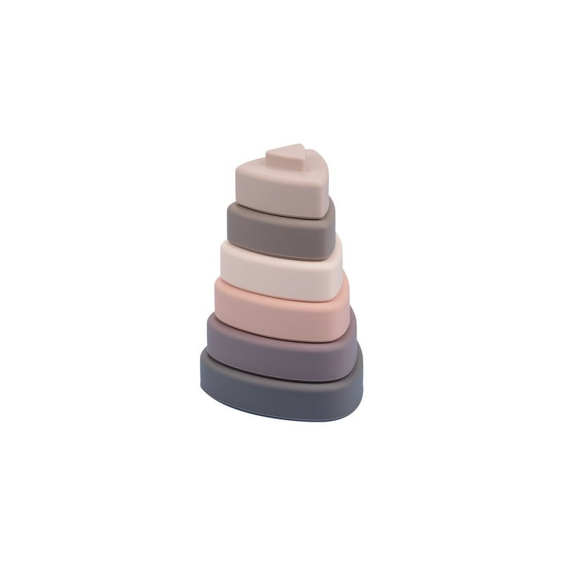 PIRAMIDE DE CORAÇÕES EM SILICONE BO JUNGLE