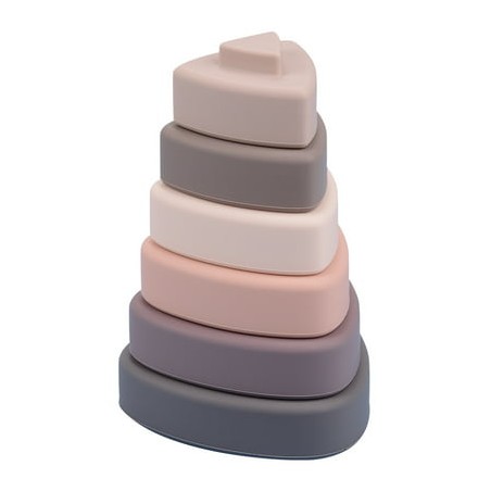 PIRAMIDE DE CORAÇÕES EM SILICONE BO JUNGLE