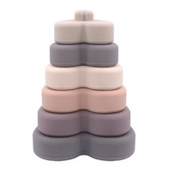 PIRAMIDE DE CORAÇÕES EM SILICONE BO JUNGLE