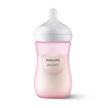 BIBERÃO 260ml NATURAL RESPONSE ROSA PHILIPS AVENT