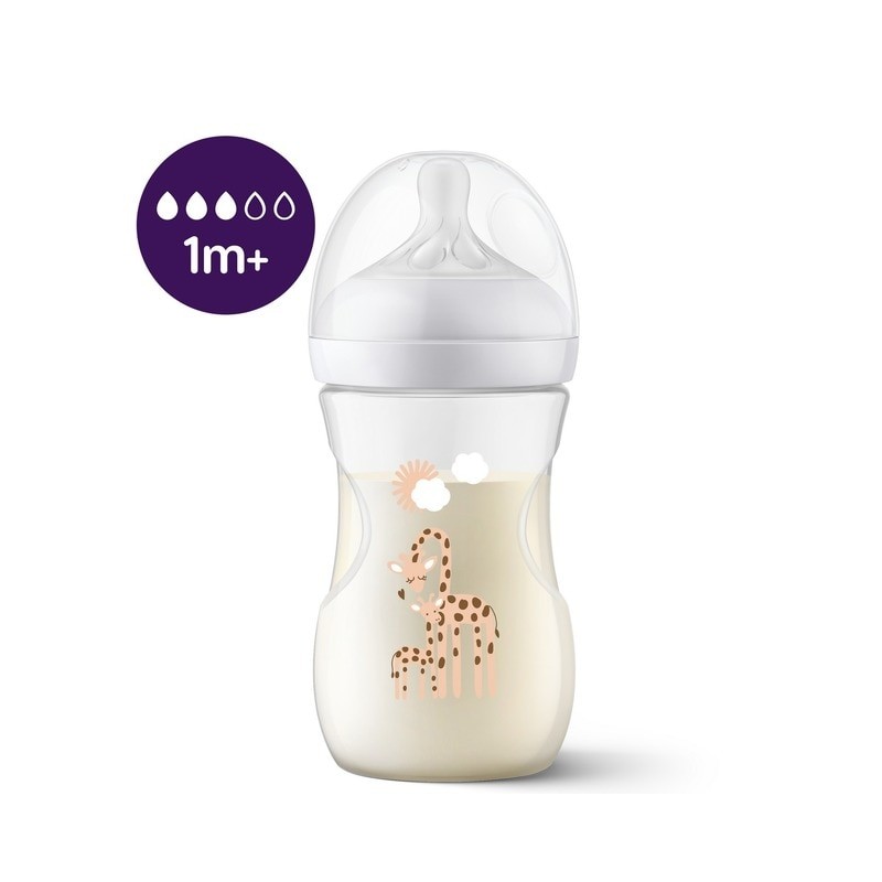 BIBERÃO 260ml NATURAL RESPONSE GIRAFA PHILIPS AVENT