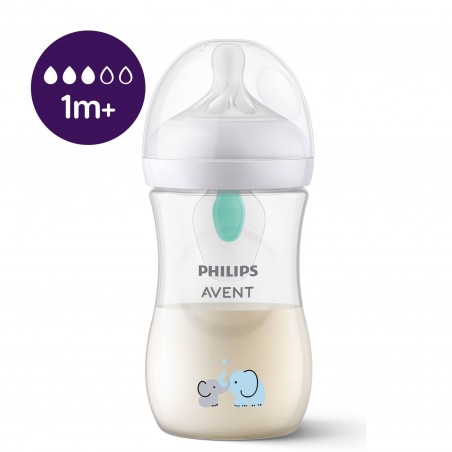 BIBERÃO 260ml NATURAL RESPONSE AIR FREE ELEFANTE AVENT