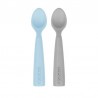 2 COLHERES SILICONE MINIKOIOI MINERALBLUE/POWDER GREY 6m+