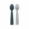 2 COLHERES SILICONE MINIKOIOI DEEP BLUE/POWDER GREY 6m+