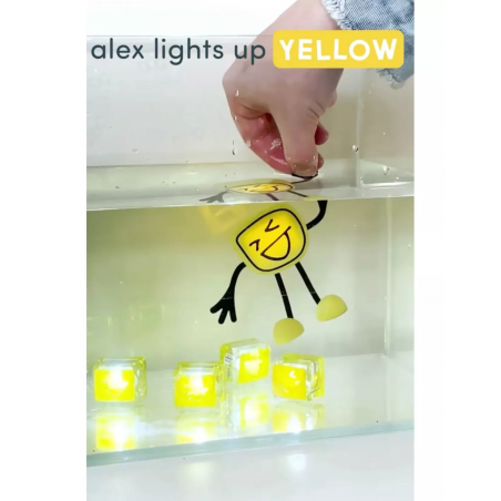 GLOPALS SET 2 CUBOS LUZ + PERSONAGEM AMARELO