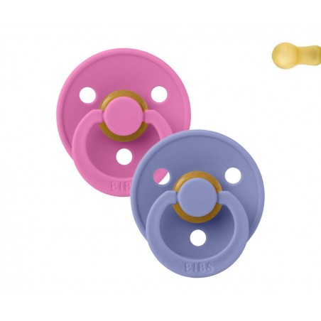 2 CHUPETAS BIBS BEBBLEGUM/PERI 6-18M
