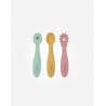 SET 3 COLHERES APRENDIZAGEM SILICONE 4m+ SARO