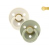 2 CHUPETAS BIBS IVORY/SAGE 18/36M