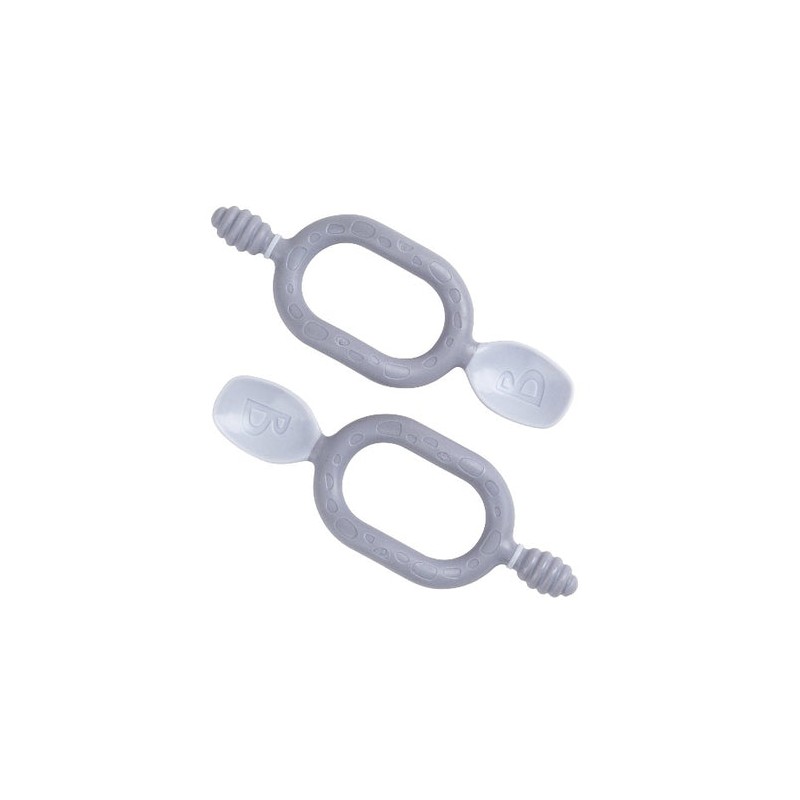 PACK 2 COLHERES / MORDEDOR SENSORIAL AZUL 6m+ BIBADO