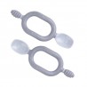 PACK 2 COLHERES / MORDEDOR SENSORIAL AZUL 6m+ BIBADO