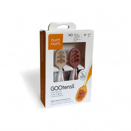 COLHERES NUMNUM (ROSA / CREME)