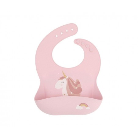 BABETE DE SILICONE UNICORNIO MAGICO ROSA +6m