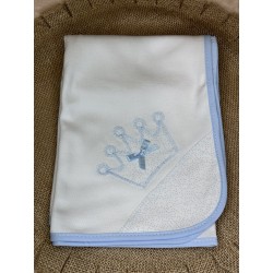 FRALDA 65X60 COROA AZUL...