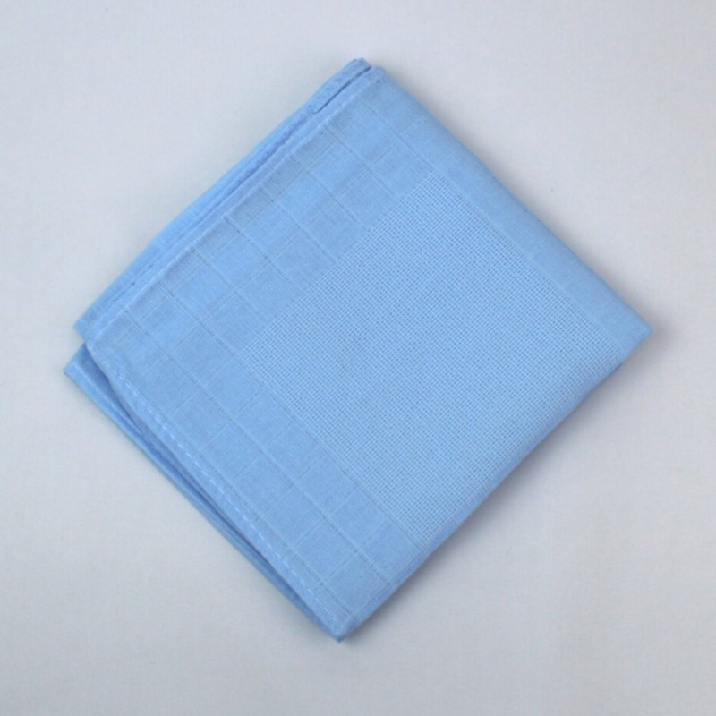 FRALDA PARA BORDAR 65X70 AZUL ALGODÃO