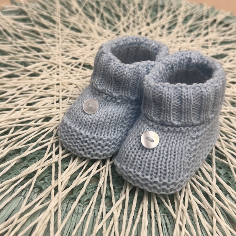 CARAPIM BEBÉ BOTÃO AZUL CLARO